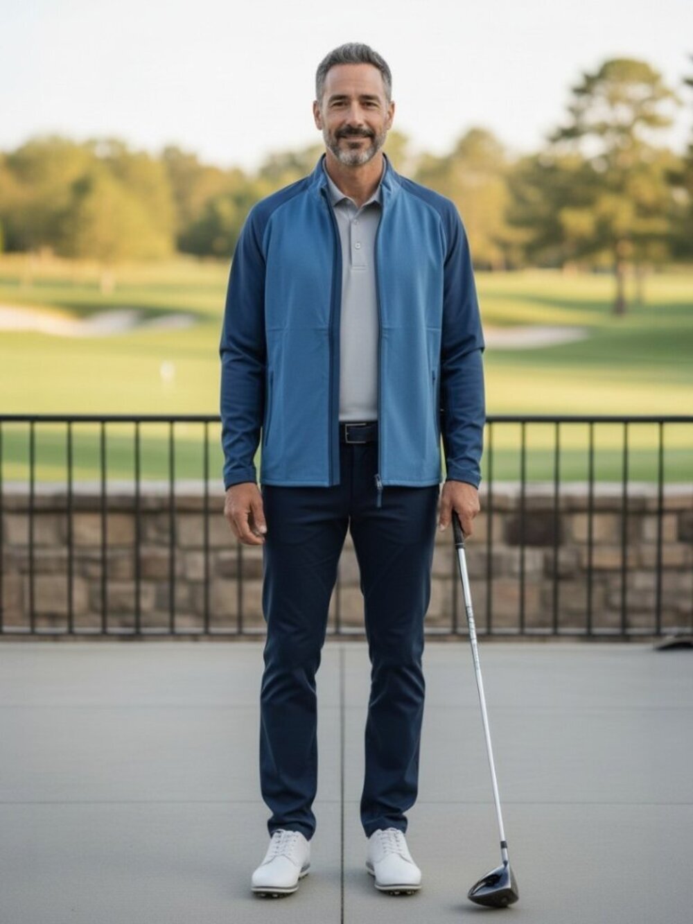 Holderness & Bourne Men's The Hyde Golf Jacket Lightweight Blue Size Large NWT